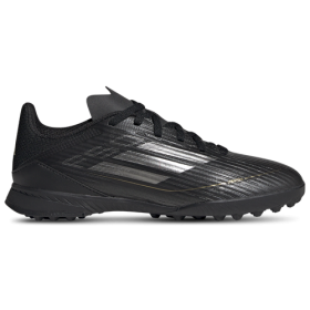 adidas Boys adidas F50 League Turf - Boys' Grade School Soccer Shoes Black/Iron Metallic/Gold Metallic Size 5.5