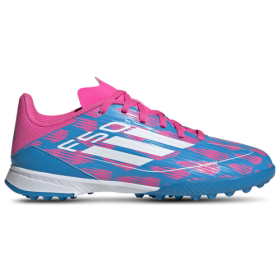 adidas Boys adidas F50 League Turf - Boys' Grade School Soccer Shoes Solar Blue/White/Solar Pink Size 5.0