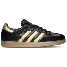 adidas Boys adidas Samba Messi - Boys' Grade School Basketball Shoes Core Black/Gold Metallic/Gum Size 5.5