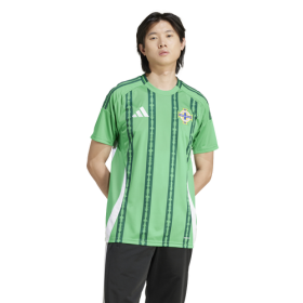 adidas Mens Ireland adidas Northern Ireland 2024 Home Soccer Jersey - Mens Vivid Green Size L