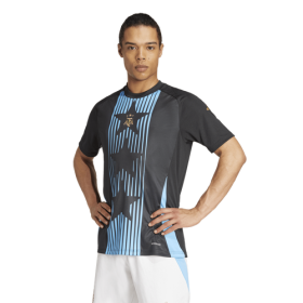 adidas Mens adidas Argentina Pre-Match Short-Sleeve Jersey - Mens Black/Blue Burst Size S