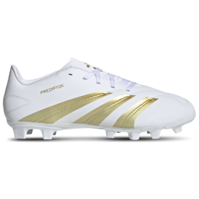 adidas Mens adidas Predator Club FXG - Mens Soccer Shoes White/Gold Size 10.5