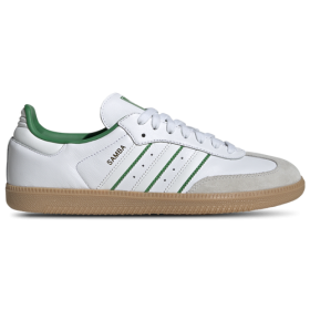 adidas Originals Mens adidas Originals Samba - Mens Shoes White/Crystal White/Green Size 12.0