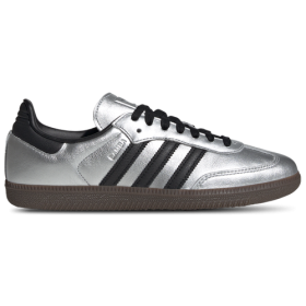 adidas Originals Womens adidas Originals Samba OG - Womens Running Shoes Silver Metallic/Gum/Black Size 9.5