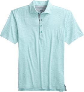 johnnie-O Elliot Linxter Cotton Performance Men's Golf Polo - Green, Size: Medium