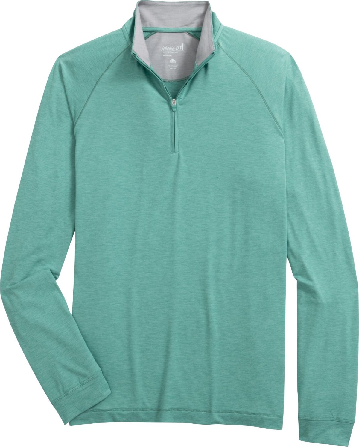 johnnie-O Freeborn PREP-FORMANCE 1/4 Zip Men's Golf Pullover - Green, Size: Large