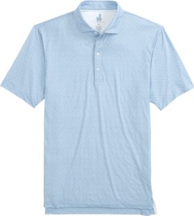 johnnie-O Julian Printed Featherweight Performance Men's Golf Polo - Blue, Size: Medium