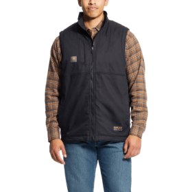 Ariat Rebar DuraCanvas Vest for Men - Black - 2XL