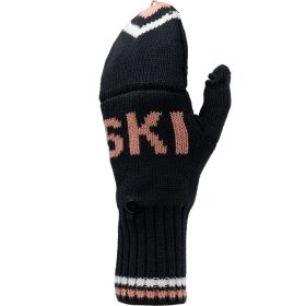 Backcountry Intarsia Ski Mitten - Women's Stretch Limo/Egret/Tawny Orange, One Size