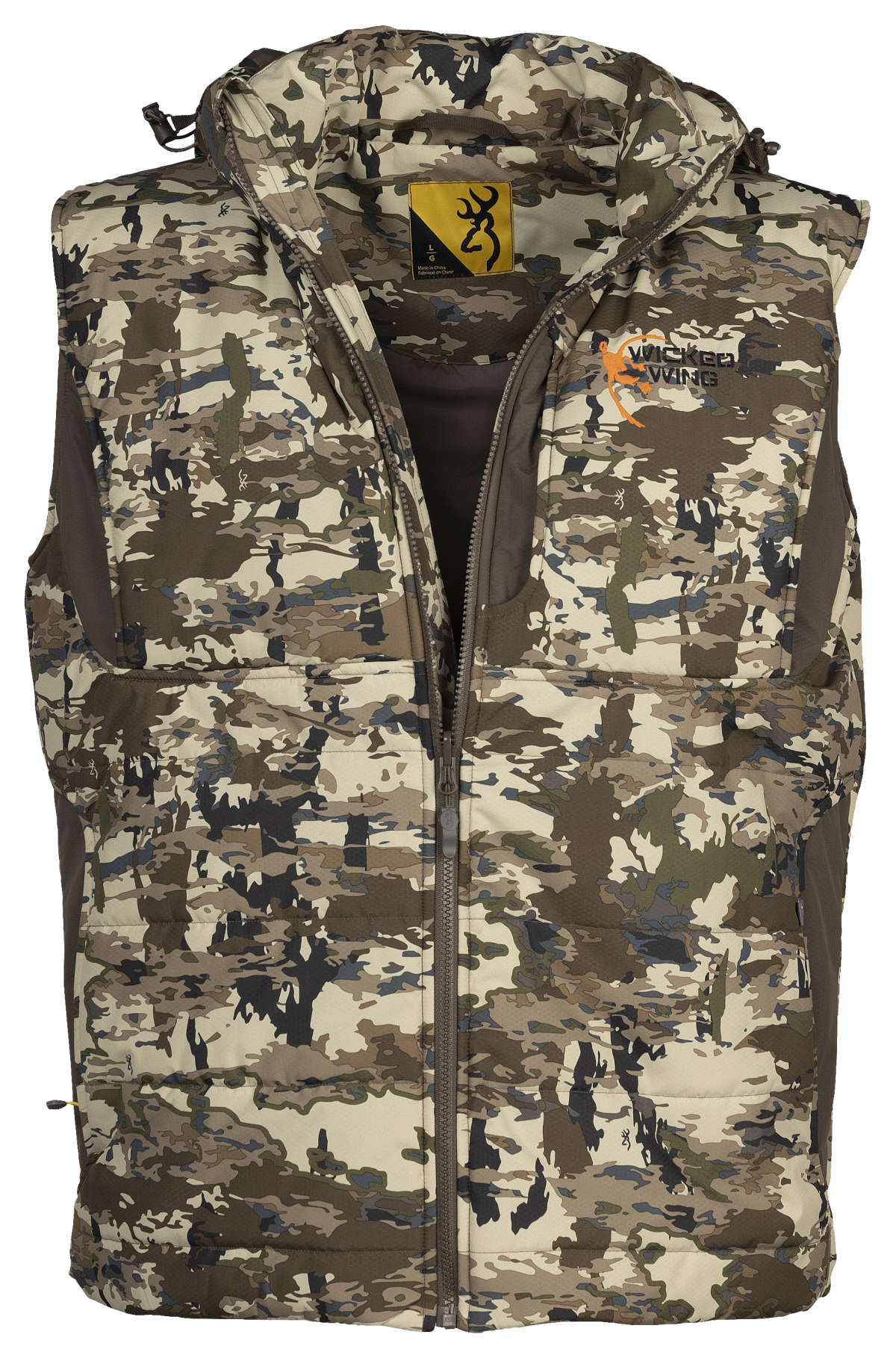 Browning Wicked Wing Hooded Insulated Vest for Men