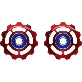 CeramicSpeed 11 Speed Aluminum Pulley Wheels Red, SRAM, 11 Speed