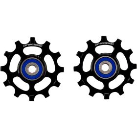 CeramicSpeed 12 Tooth Aluminum Pulley Wheels Black/Shimano, R9100/R8000/RX800/GRX