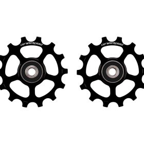 CeramicSpeed SRAM Eagle 12 Speed Aluminum Pulley Wheels Black, 12 Speed Mountain