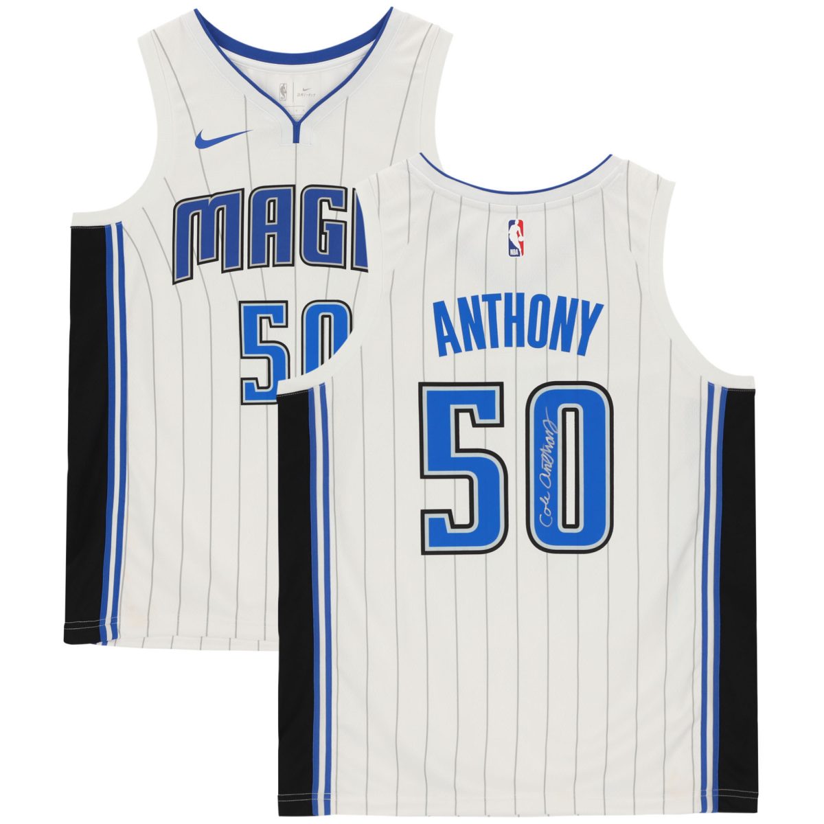 Cole Anthony Orlando Magic Autographed Nike 2018 Association Swingman #50 Jersey