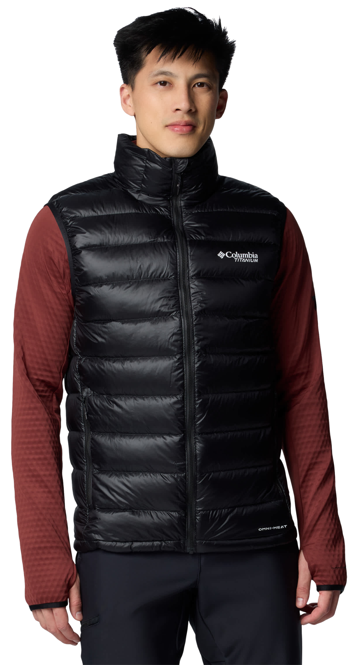 Columbia Arctic Crest Down Vest for Men - Black - L