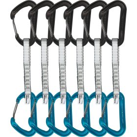 DMM Aether Quickdraw - 6-Pack Turquoise/Matt Grey, 12cm