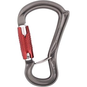 DMM Ceros Locking Carabiner Kwiklock/Titanium/Red, One Size