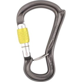 DMM Ceros Locking Carabiner Screwgate/Titanium/Lime, One Size