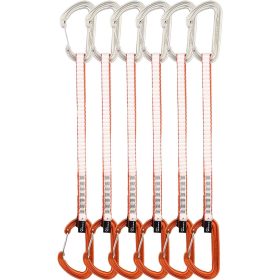 DMM Phantom Wire Gate Quickdraw - 6-Pack Matt Grey/Orange, 12cm