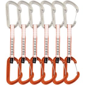 DMM Phantom Wire Gate Quickdraw - 6-Pack Silver/Orange, 12cm