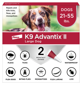 Elanco K9 Advantix II Flea and Tick Prevention - 21-55 lbs. - K9 Advantix II Large Dog 2-Pack