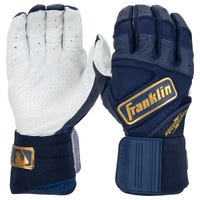 Franklin Powerstrap Infinite Series Men's Batting Gloves in Blue Size X-Large