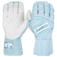 Franklin Powerstrap Infinite Series Men's Batting Gloves in Carolina Blue Size Medium