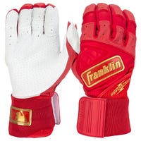 Franklin Powerstrap Infinite Series Men's Batting Gloves in Red/Gold Size Medium