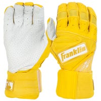 Franklin Powerstrap Infinite Series Men's Batting Gloves in Yellow Size Medium