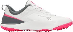 G/FORE G/18 Golf Shoes - Snow/Knockout Pink - 7 - MEDIUM