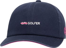 G/FORE Womens Golfer Cotton Twill Relaxed Fit Snapback Golf Hat - Blue