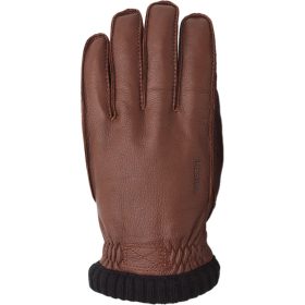 Hestra Deerskin Primaloft Ribbed Glove - Men's Chocolate, 10