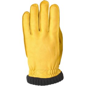 Hestra Deerskin Primaloft Ribbed Glove - Men's Natural Yellow, 9