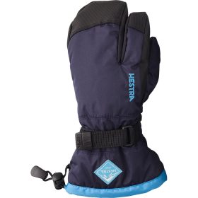 Hestra Gauntlet CZone Junior 3-Finger Glove - Kids' Dark Navy/Turquoise, 6