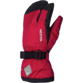 Hestra Gauntlet CZone Junior 3-Finger Glove - Kids' Red/Black, 3