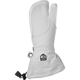 Hestra Heli 3-Finger Glove - Women's Pale Grey/Off White, 8