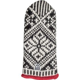 Hestra Nordic Wool Mitten - Women's Black/Off White, 8