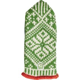 Hestra Nordic Wool Mitten - Women's Green/Off White, 6