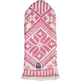 Hestra Nordic Wool Mitten - Women's Pink/Off White, 10