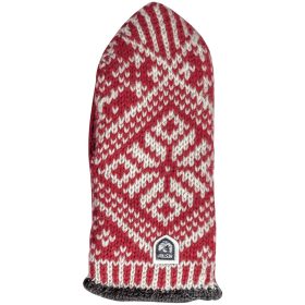 Hestra Nordic Wool Mitten - Women's Red/Grey, 10