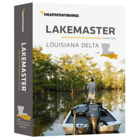 Humminbird LakeMaster microSD Digital GPS Map Cards - Louisiana Delta Aerial View V1