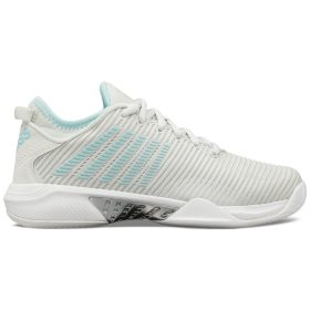 K-Swiss Women's Hypercourt Supreme Tennis Shoes (Barely Blue/White/Blue Glow)