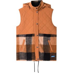 KAVU Luna Peak Hooded Vest - Women's Mocha Delight, L