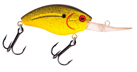 Livingston Lures Howeller Deep Plus Crankbait - 4-1/4'' - Chartreuse Splatter Shad