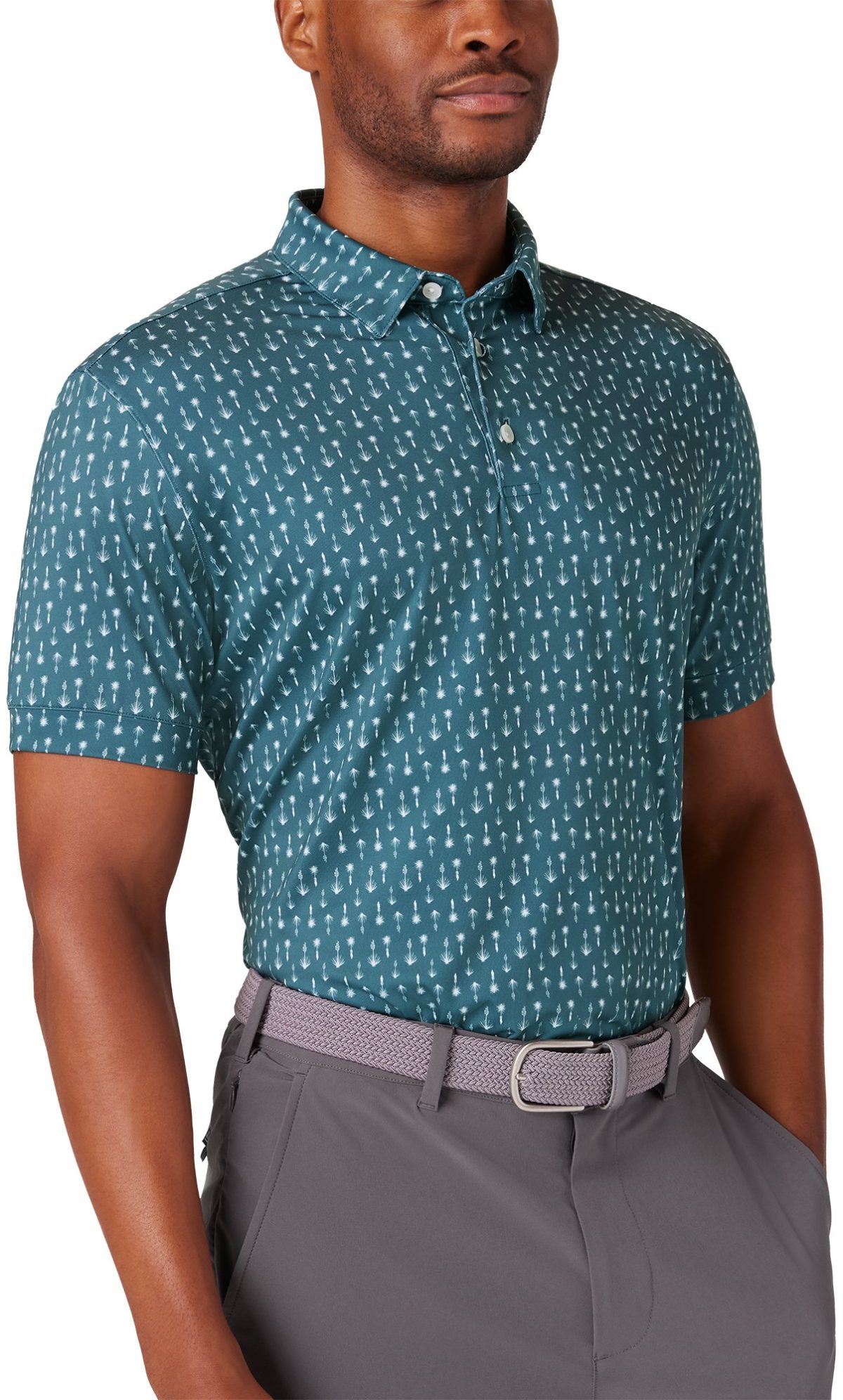 Mizzen+Main Versa Men's Golf Polo - Balsam Agave - Green, Size: X-Large - Classic