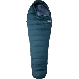 Mountain Hardwear Bishop Pass Sleeping Bag: 15F Down Dark Marsh, Long X-Wide/Left Zip