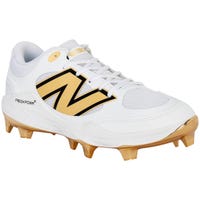 New Balance 3000v7 Men's Low TPU Baseball Cleats - White/Gold Size 10.0