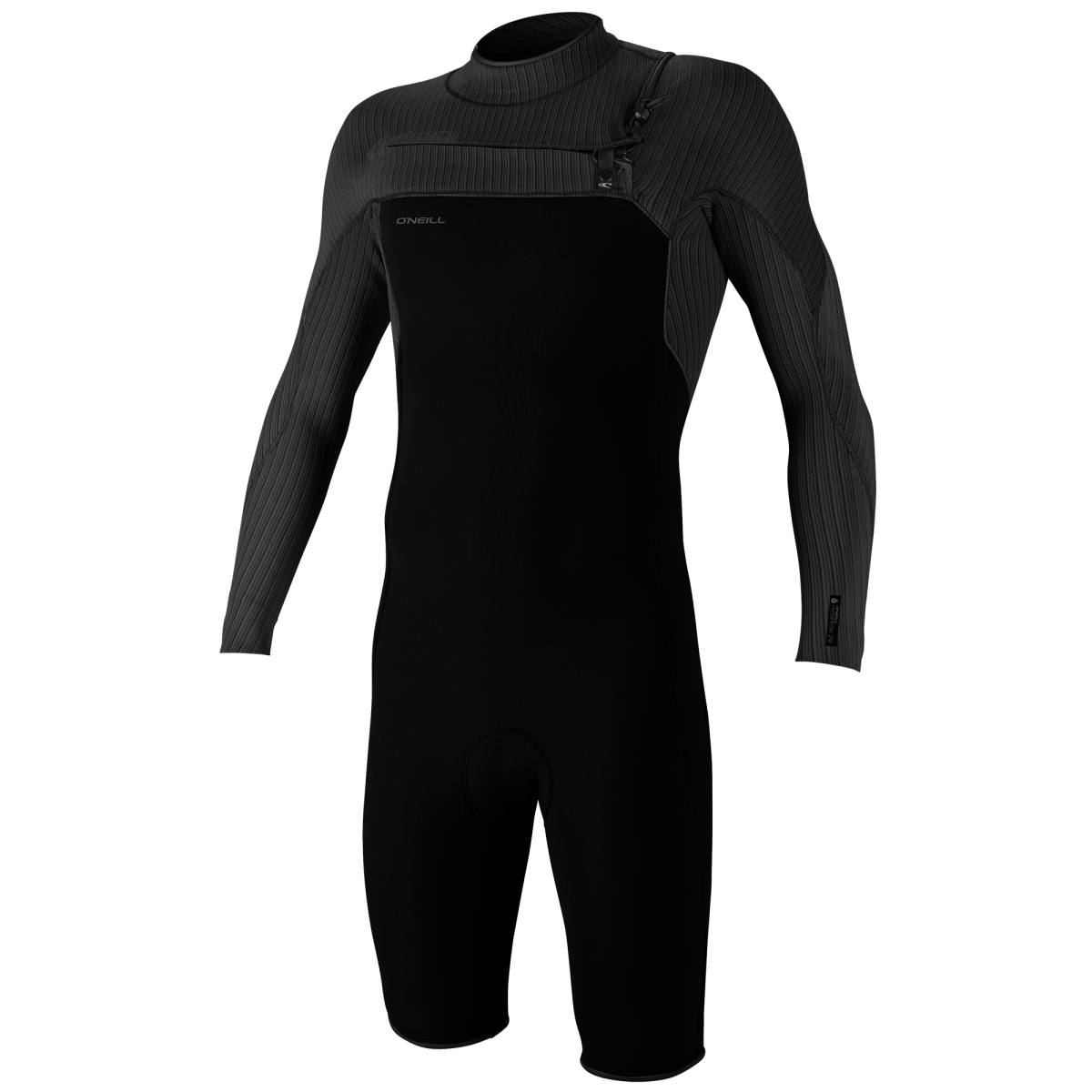 Oneill Wetsuits Mens Hyperfreak Chest Zip Long Sleeve Springsuit in Black / 2XL