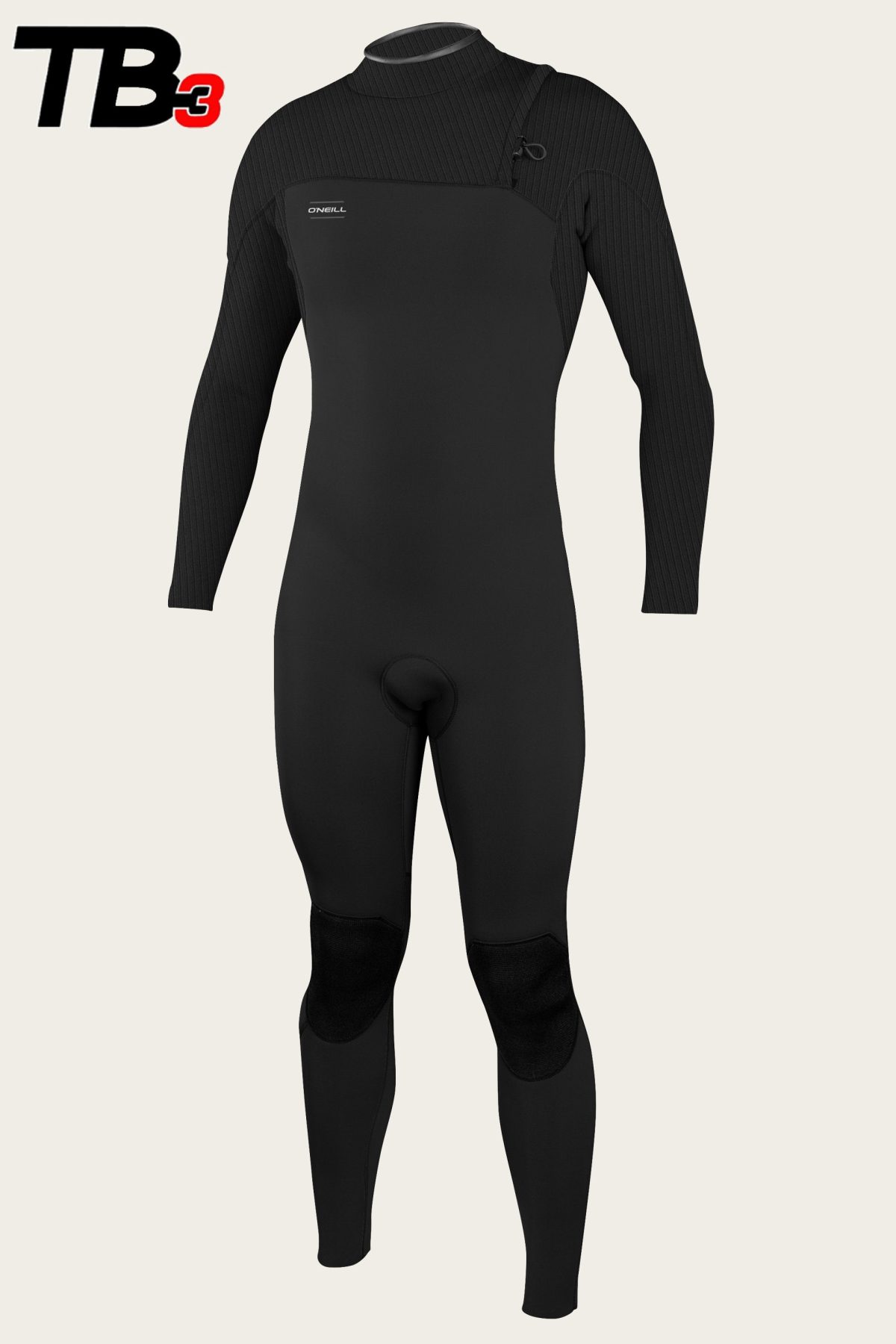 Oneill Wetsuits Mens Hyperfreak Comp Zipperless 4/3mm Fullsuit in Black / XLS