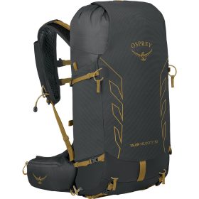 Osprey Packs Talon Velocity 30L Backpack - Men's Dark Charcoal/Tumbleweed Yellow, L/XL